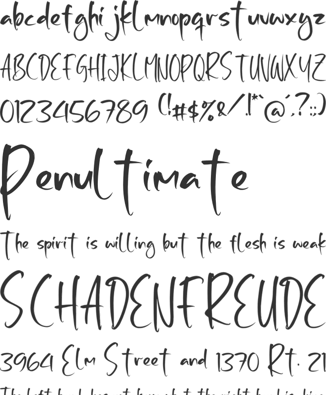 Arbiot Mentaly font preview