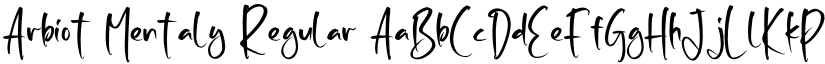 Arbiot Mentaly Regular font