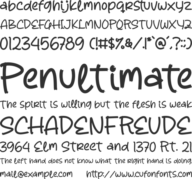 Gelima font preview