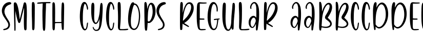 Smith Cyclops Regular font