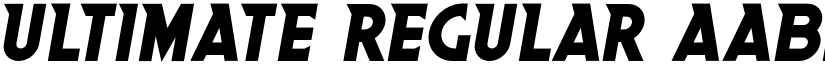 Ultimate Regular font