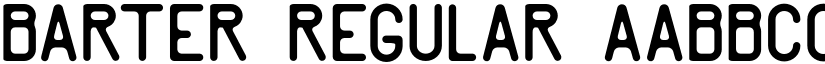 Barter Regular font