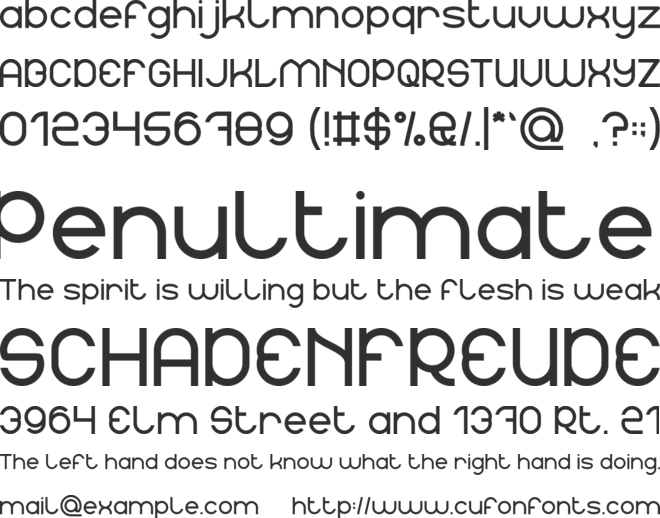 CYBORG font preview