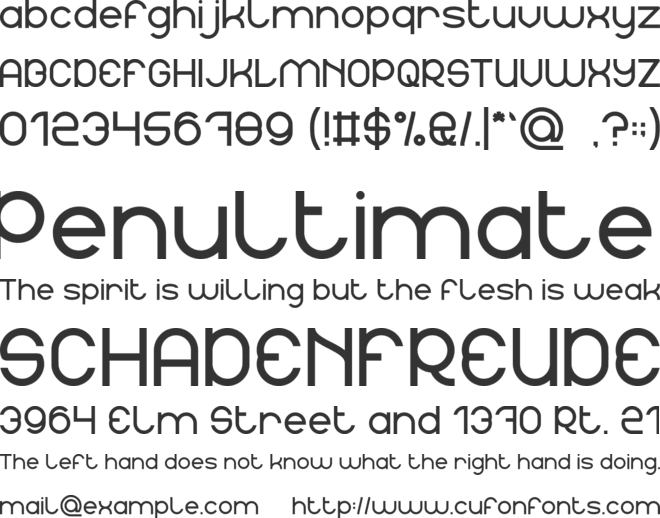 CYBORG font preview