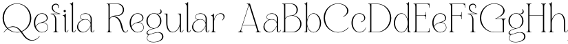 Qefila Regular font