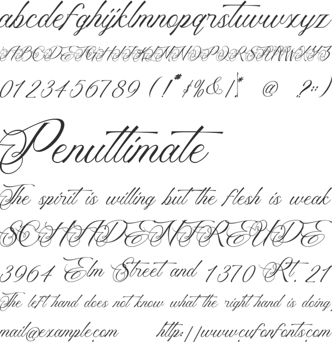 Balisay font preview