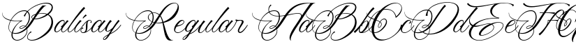 Balisay Regular font