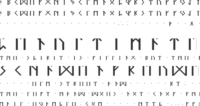 Elder Futhark 2 font preview