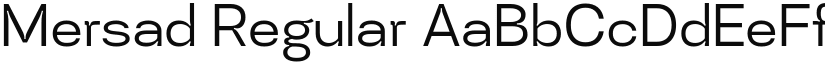 Mersad Regular (Variable) font