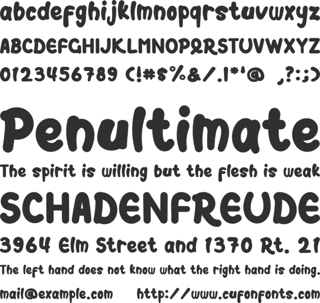 ClassyCheese font preview