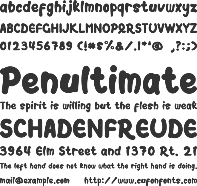 ClassyCheese font preview