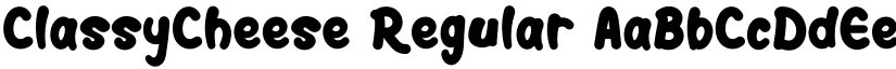 ClassyCheese Regular font