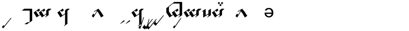 Tengwar Noldor A font