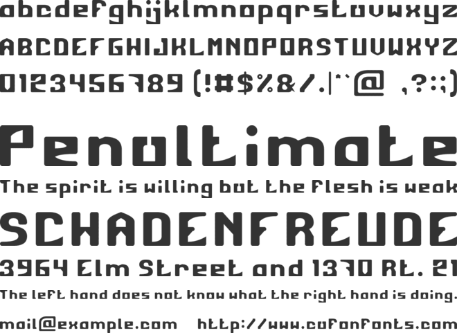 Shark Smile font preview