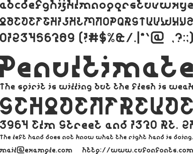 PASSWORD font preview