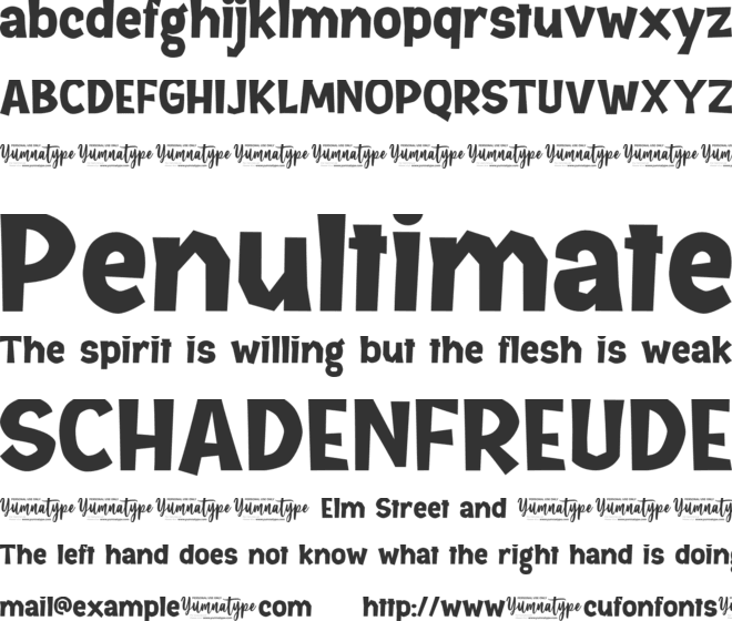 Retrim Personal Use font preview