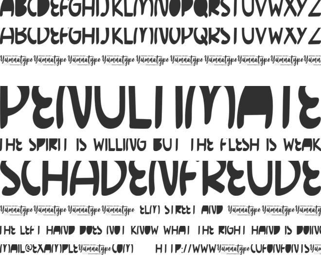 Rainbow Pancake Personal Use font preview