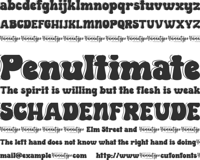 Our Grown Personal Use font preview