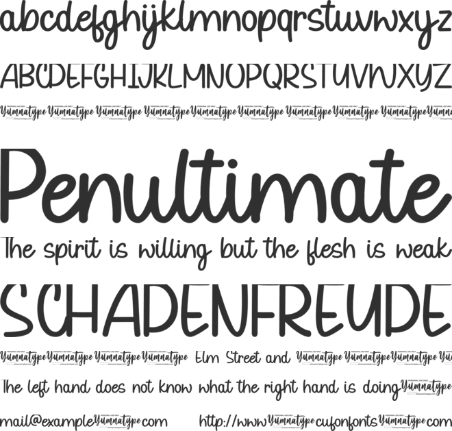 Milk Water Personal Use font preview