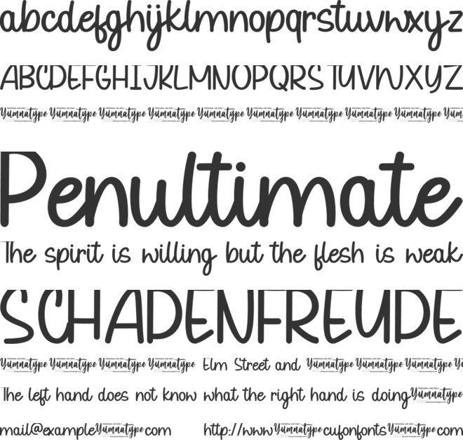 Milk Water Personal Use font preview