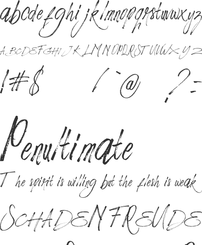 BRICKET font preview