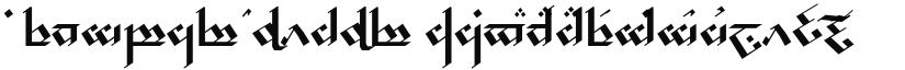 Tengwar Noldor font