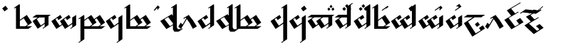 Tengwar Noldor font