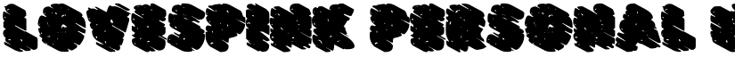 LOVESPINK PERSONAL USE Black font