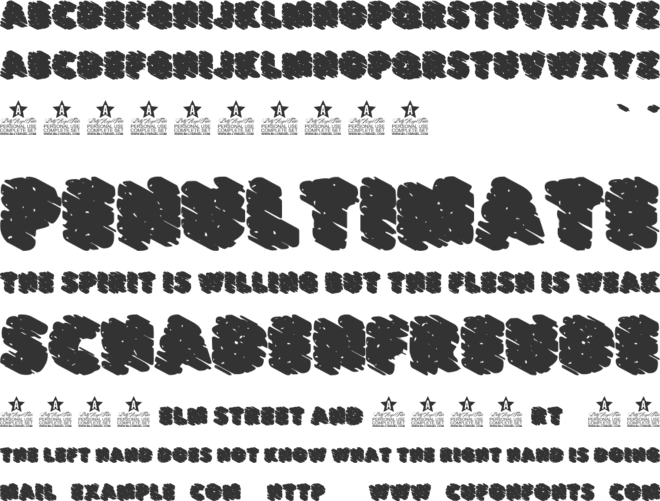 LOVESPINK PERSONAL USE font preview