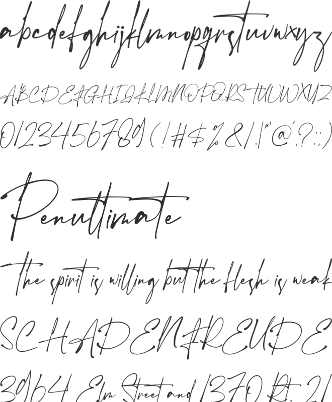 The Hamstter font preview