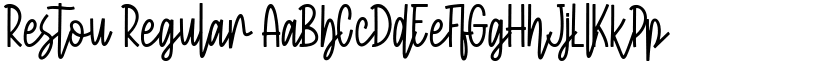 Restou Regular font