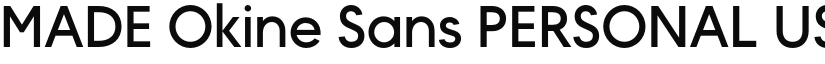 MADE Okine Sans PERSONAL USE font download