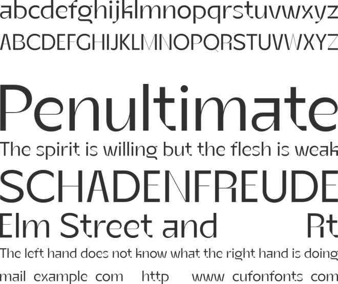 Berghan Free font preview