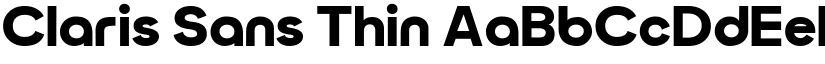 Claris Sans Thin font
