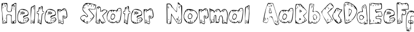 Helter Skater Normal font