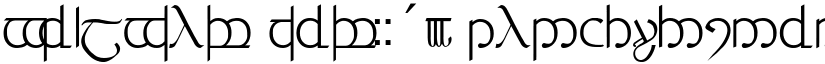 Tengwar ver. # 3 font