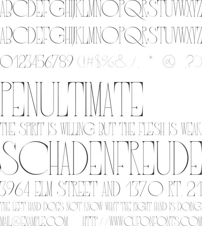 FRANKINITY font preview