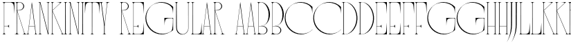 FRANKINITY Regular font