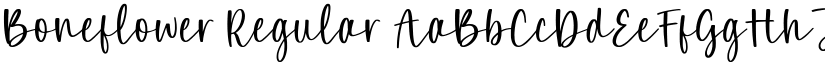 Boneflower Regular font