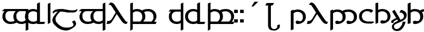 Tengwar ver. # 4 font