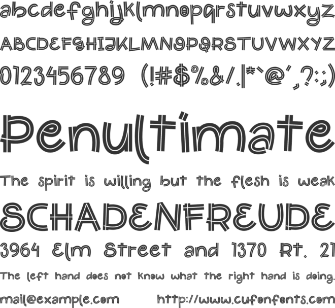 Pllayeo font preview