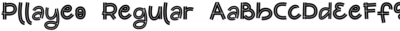 Pllayeo Regular font