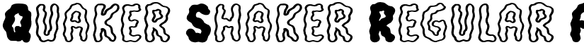 Quaker Shaker Regular font