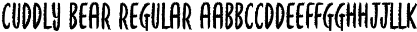Cuddly Bear Regular font