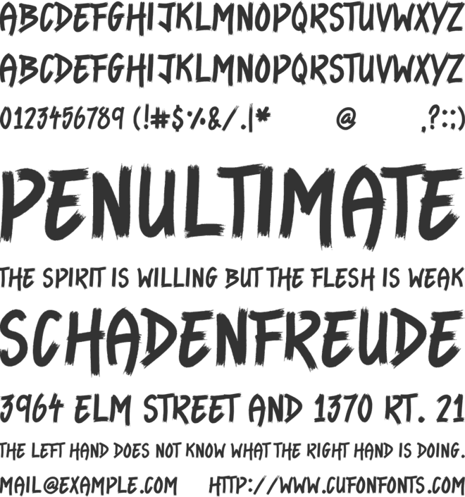 Arizona Heatwave font preview
