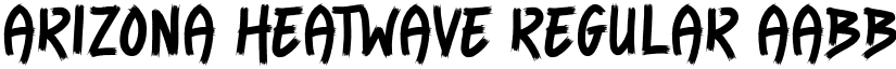 Arizona Heatwave Regular font