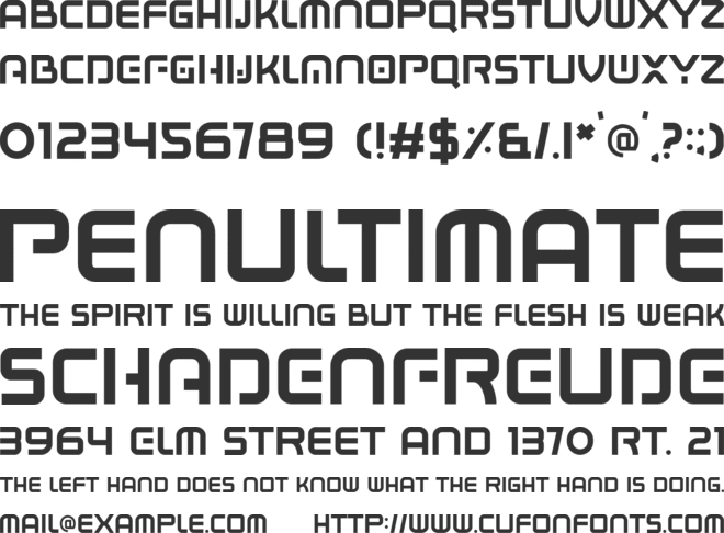 BOXIGEN font preview