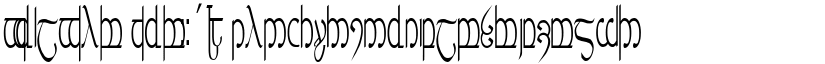 Tengwar ver. # 5 font