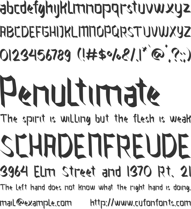 RUBRIKA font preview