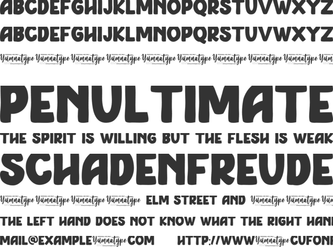 Riser Personal Use font preview